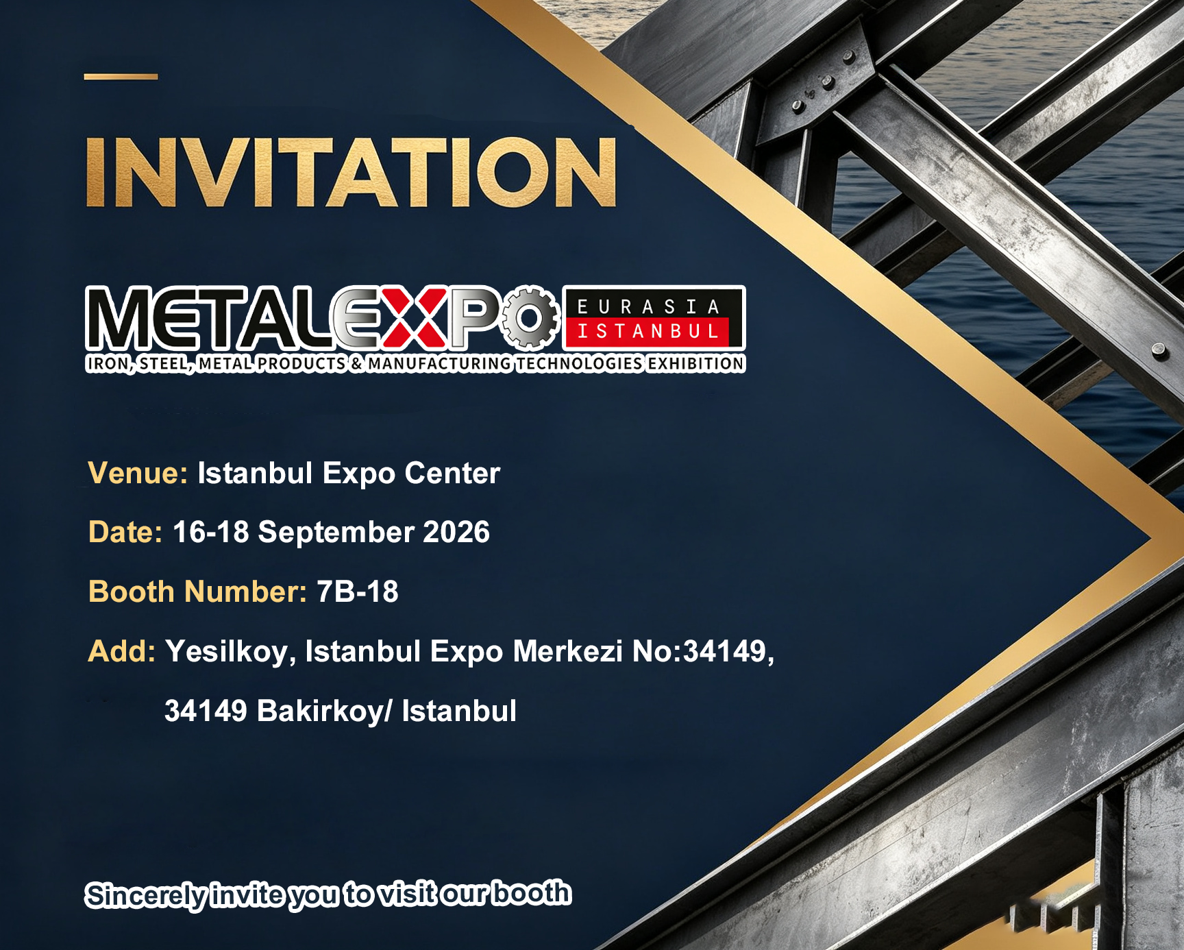 You are currently viewing Zhongtang Steel Group to Exhibit at MetalExpo Eurasia 2026 in Istanbul — Visit Us at Booth 7B-18
